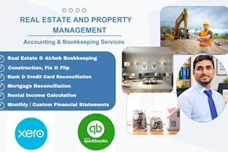 do real estate and airbnb bookkeeping in quickbooks online or xero