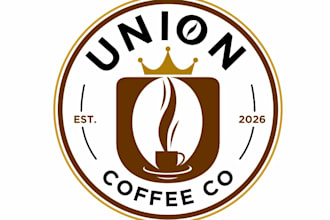 design a excellent coffee shop logo for your business