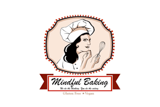 design existing mindful baking food logo