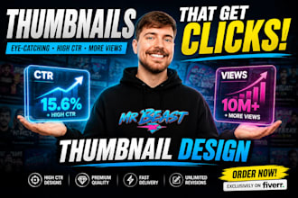 design high CTR youtube thumbnails that boost views