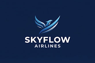 design a modern and professional airline logo
