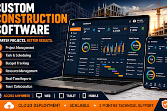 develop full stack custom construction management software and contractor CRM