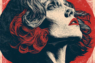 create a unique handmade linocut illustration or print for you