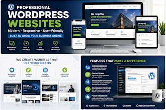 build a professional responsive wordpress business website