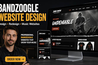 design and redesign your bandzoogle music website