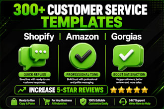 write ai shopify customer support reply and chatbot faq templates
