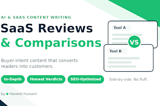 write ai tool reviews and saas comparison articles that rank