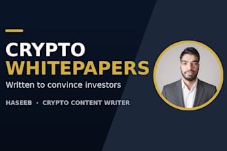 write a clear crypto whitepaper with tokenomics that sells