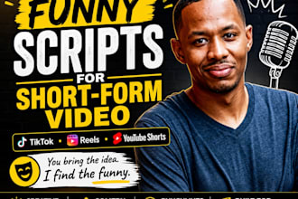 write a funny comedy script for tiktok reels or youtube shorts