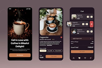 develop a coffee shop ordering and loyalty mobile app