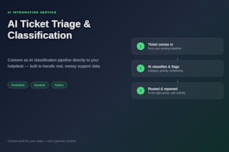 build an ai ticket triage and classification system for your helpdesk