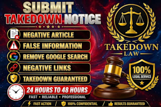 remove takedown harassing defaming content fb insta tiktok reddit yt under dmca