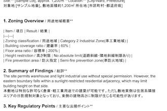 check japanese building code and zoning compliance for your land