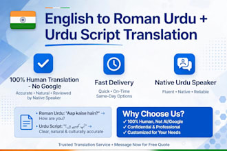 provide professional urdu translation, transcription and typing