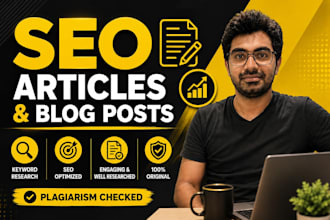 write SEO articles and blog posts