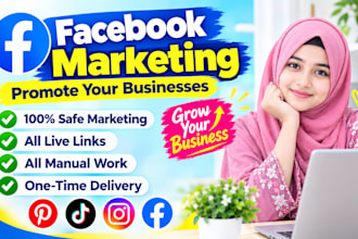 do organic facebook marketing and promotion for USA