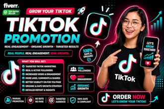 grow your tiktok with organic promotion