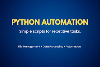 create a simple python script to automate your repetitive task