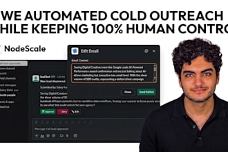 build an automated ai cold outreach engine with slack 1 click approval