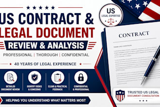 review and analyze your US contract or legal document