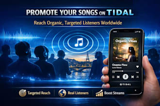 do tidal music promotion for songs with organic targeted listeners now