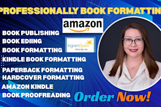 format kindle ebook paperback and hardcover for amazon KDP