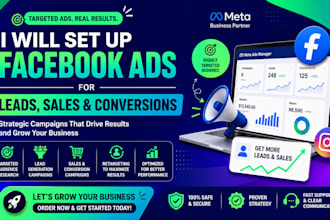setup facebook ads campaign for leads and sales