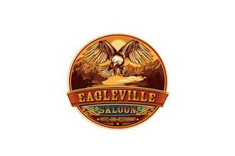 design wonderful wild west saloon logo