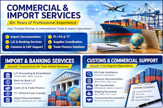 handle  import export and commercial documentation