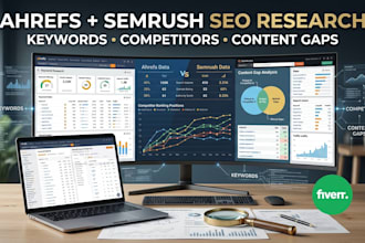 do ahrefs semrush keyword research and competitor analysis
