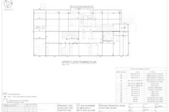 australian residential structural drawings in autocad 2d