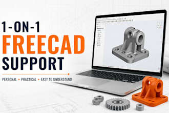 teach you freecad and help you with your cad project