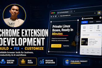 develop, fix or custom tailored chrome browser extension