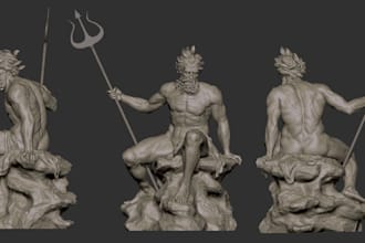 sculpt roman or greek statues,classical historical figurines,stl for 3d printing
