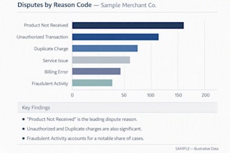 build your chargeback dispute report