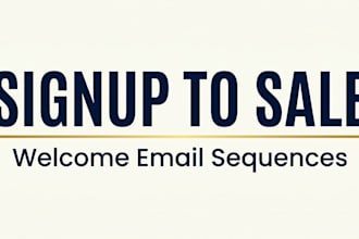 write a welcome email sequence that converts