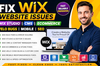 fix wix website wix studio cms wix ecommerce wix velo bugs wix mobile seo volset