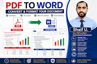 convert PDF to word and format your document