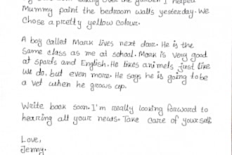 write anything with my beautiful hand writing