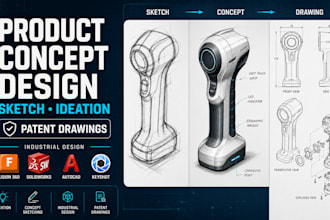 design product concepts sketches invention industrial design and patent drawing