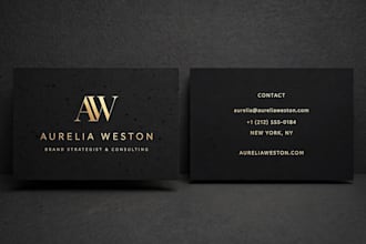 design 3 modern minimalist luxury business card