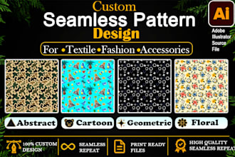 design custom seamless patterns for textile and accessories