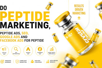do peptide marketing, peptide ads, seo, google ads and facebook ads for peptide