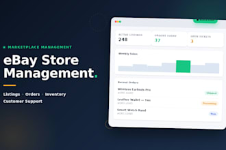 manage your ebay store, listings, orders and inventory