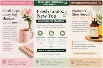 write engaging instagram captions and social media copy