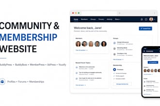 build a wordpress community website with buddypress buddyboss memberpress