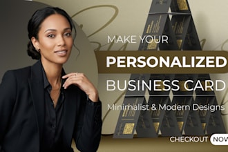 design a modern, minimalist double sided business card