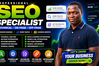 be your SEO specialist for technical on page and off page