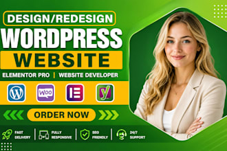 design, redesign wordpress website with elementor pro expert wordpress developer