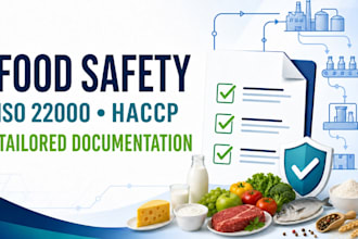 create tailored iso 22000 and haccp documentation